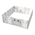 thumbnail image 1 of Corral plegable para niños 18 piezas Gris, 1 of 4