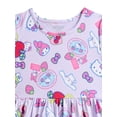 thumbnail image 3 of Hello Kitty and Friends Girls' Allover Print Dress with Short Sleeves, Sizes 4-12, 3 of 3
