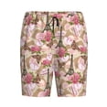 thumbnail image 4 of Wukai Rose Flowers Men’s Short Pajama Pants With Pockets Soft Sleep Pj Shorts for Men-3X-Large, 4 of 6
