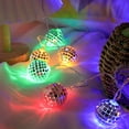 thumbnail image 4 of Disco Ball String Lights, Silver Mirror Mosaic, 20 LEDs 9.8ft Length 1 Pack, for Disco Theme Party Birthday Wedding Indoor Outdoor Decoration, 4 of 5