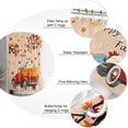 thumbnail image 6 of Fall Shower Curtain Harvest Pumpkin Red Truck Shower Curtains for Bathroom Decor Fall Thanksgiving Harvest Maple Leaf Bath Curtains Sets with Hooks Polyester Fabric Waterproof Stall 36" x 72", 6 of 6