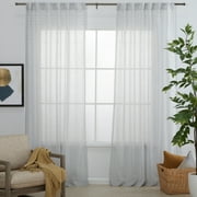 MoDRN Naturals Puffed Embellishment Curtain Panel Pair