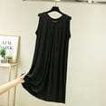 thumbnail image 2 of MesaSe Chemise de Nuit Sans Manches en Modal pour Femmes, Robe de Nuit d'Été, Camisoles Unies, 2 of 9