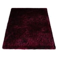 thumbnail image 3 of RUGSOTIC Carpets 3'x5' Rectangle Hand Tufted Shag Polyester Handmade Violet Black Solid Area Rugs for Living Room Bedroom K00111, 3 of 8