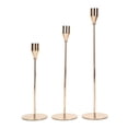 thumbnail image 2 of Candelabro de Metal Retro exquisito candelabro dorado de alto brillo para decoración de mesa, 2 of 8