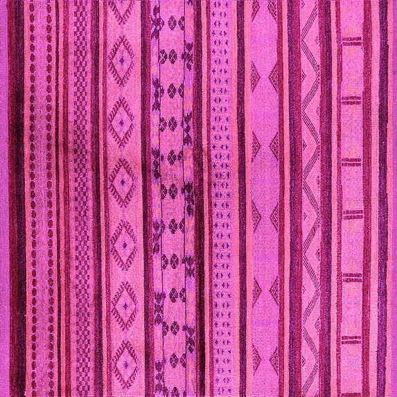 Ahgly Company Indoor Square Southwestern Pink Country Area Rugs, 5' Square