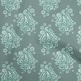 thumbnail image 1 of oneOone Silk Tabby Teal Green Fabric Asian Paisley Diy Clothing Quilting Fabric Print Fabric By Yard 42 Inch Wide, 1 of 4