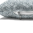 thumbnail image 4 of Oriental Pet Bed, Geometric Pattern with Starry Motifs in Muted Tones Monochrome Art, Chew Resistant Pad for Dogs and Cats Cushion with Removable Cover, 24" x 39", Blue Grey White, by Ambesonne, 4 of 4