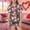 Coffee, variant on Laipiong Valentine's Day Pajama For Girls Floral Print Satin Like Sleepwear Two Piece Outfit With Comfortable Design Coffee 2-3