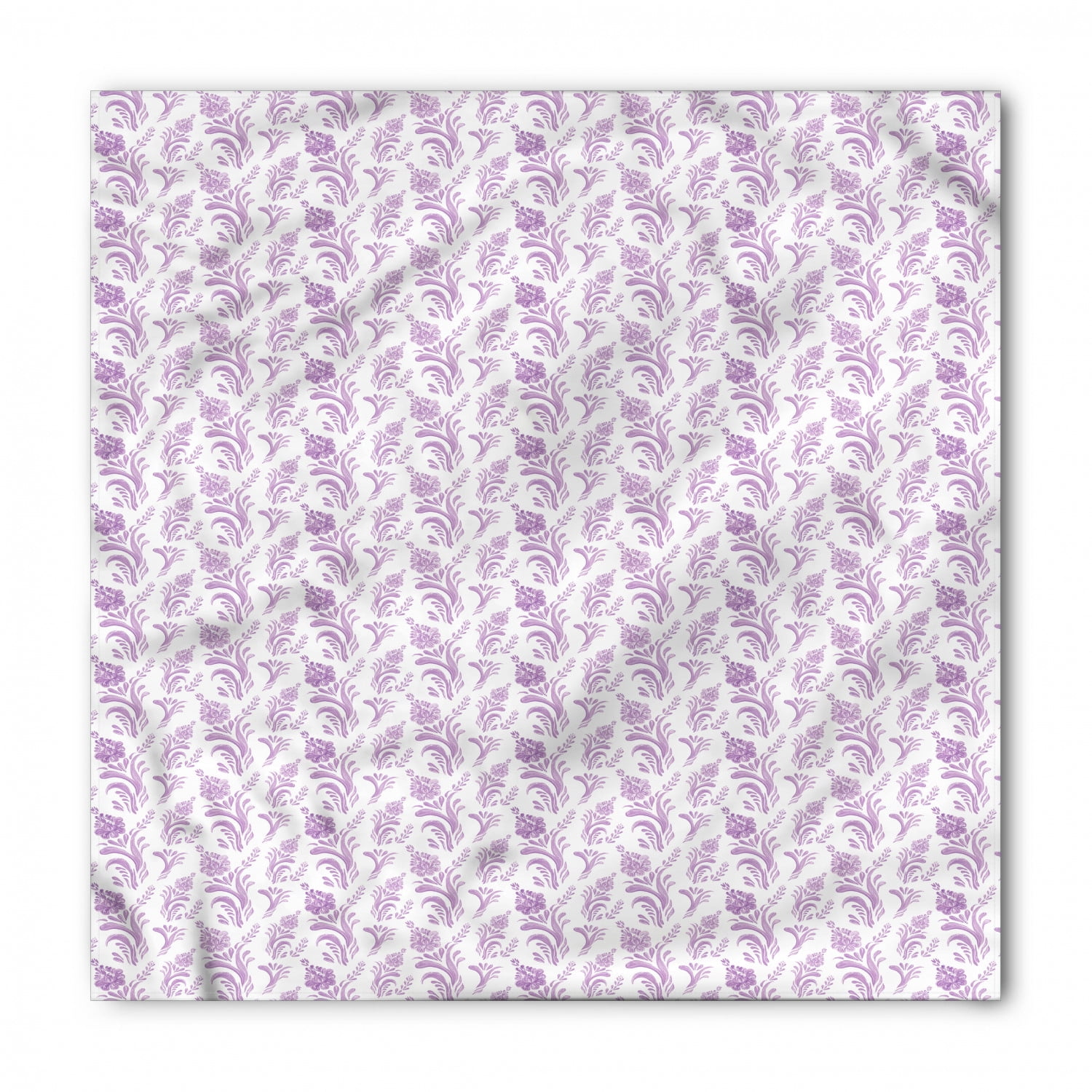 Flower Bandana, Floral Folk Motif, Unisex Head and Neck Tie, by ...