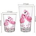 Ware 16 oz Water Tumblers C s Flamingo Pattern Set of 2 Durable