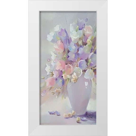 Zareckaya, Tatiana 14x24 White Modern Wood Framed Museum Art Print Titled - Multi colored Bells