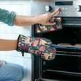thumbnail image 2 of French Bulldog Dog and Flower Kitchen Oven Mitt and Pot Holder Sets 4 Pcs for Baking, Cooking and Grilling, Heat Resistant Up To 392 °F, 2 of 7