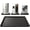 Black, variant on Washing Machine Drain Pan Silicone Mat 29"x29" with 0.98" Raised Edges, Washing Machine Mat Non-Slip Waterproof Drip Tray for Under Washer & Dryer,Anti-Vibration Floor Leak Protector