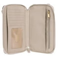 thumbnail image 2 of Julia Buxton Women's Pebble RFID Everywhere Crossbody Vegan Leather, White Pepper, 2 of 6