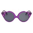 thumbnail image 2 of de sol gato para mujer, protección 400, de sol , de viaje al aire libre Púrpura Soledad gafas de sol para mujer ojo de gato, 2 of 9