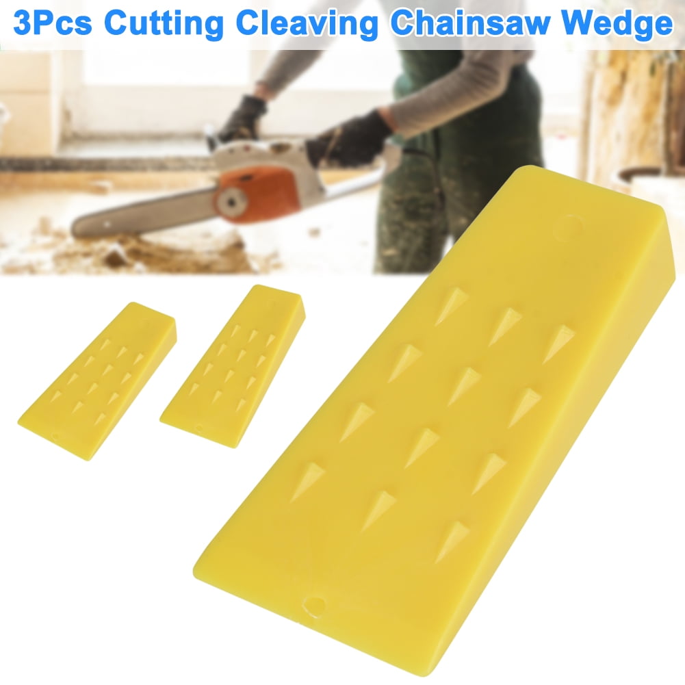 5in Plastic Chain Wood Cutter Chainsaw Felling Cleaving Wedge Hand Tools 130mm 