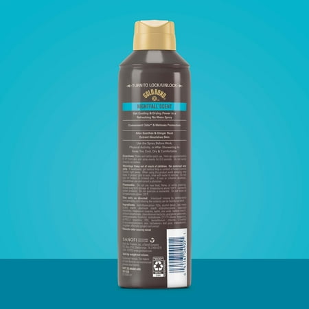 Gold Bond Men's Essentials Body Powder and Foot Powder Spray, Nightfall Scent, 7 oz