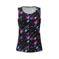 thumbnail image 4 of Gaeub Colorful Guitar Women's Workout Tank Tops Lightweight Sleeveless Shirts for Women for Athletic Running Tennis Yoga - X-Large, 4 of 9