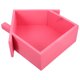 thumbnail image 4 of Estante de pared pequeño en forma de casa, de madera, para dormitorio, sala de estar, cocina y oficina (rosa)., 4 of 8