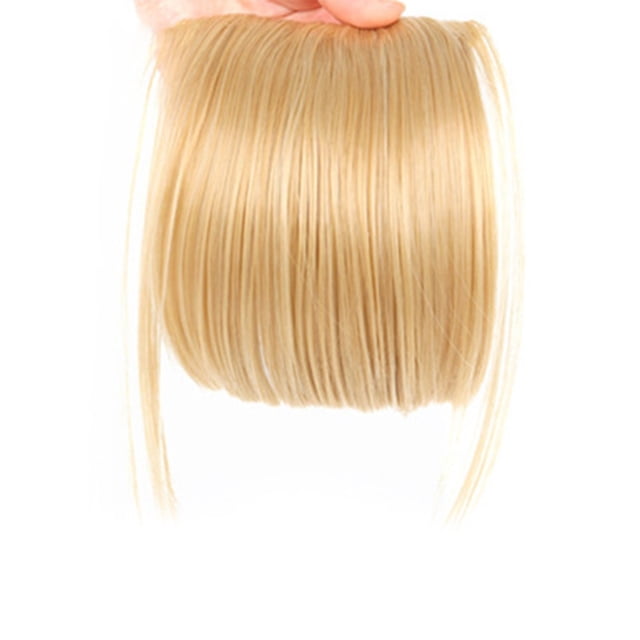 Clip En Flequillo De Aire Falso Resistente Al Calor Alambre De Alta Temperatura Pinza De Extensión De Cabello Chica Invisible Flequillo Postizo Ejercicio Yoga Cateissary CE008684-06