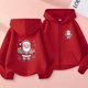 thumbnail image 1 of Sudadera deportiva informal con estampado degradado para niños y niñas, cuello redondo, manga larga, poliéster, 1 of 6