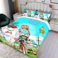 thumbnail image 3 of Kipo y los Wonderbeasts Conjunto de sábanas temático, trío de piezas, cómodo y amigable con la piel, diseño único, regalo de decoración para el hogar para familiares, amigos y fans,135cm *200cm, 3 of 6