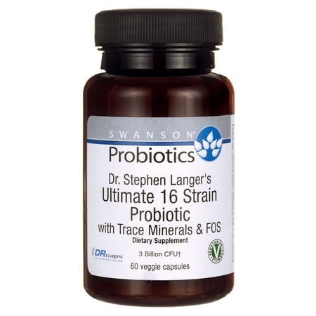 Swanson Dr. Stephen Langer's Ultimate 16 Strain 3 Billon Cfu 60 Veg Drcaps
