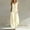 Yellow, variant on Casual Summer Sleeveless Jumpsuit With V-Neck Button Front And Striped Pattern, Solid Loose Fit