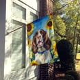 thumbnail image 3 of English Springer Spaniel in Sunflowers House Flag 28 in x 40 in, 3 of 7