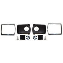 Scott Drake C8AZ-65611A72CK Seat Belt Buckle Restoration Kit Deluxe Chrome