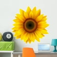 thumbnail image 1 of Sunflower Vector Wall Decal by Wallmonkeys Peel and Stick Graphic (36 in W x 36 in H) WM124156, 1 of 4