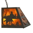 thumbnail image 3 of Meyda 147948 48 in. Personalized Rockin C Ranch Oblong Pendant, Timeless Bronze & Amber Mica, 3 of 7