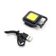 thumbnail image 1 of Cateissary Mini linterna de luz LED portátil, llavero de bolsillo, ajustable, resistente al agua, recargable por USB, lámpara COB, linterna de Camping Iluminación y accesorios Cateissary HA074345-01, 1 of 6