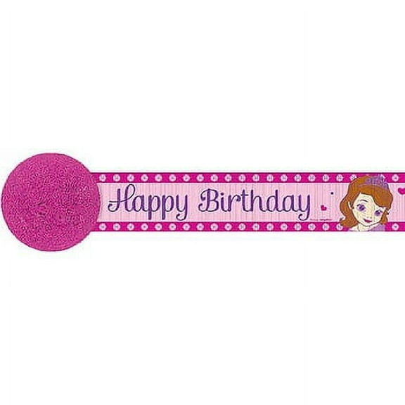 Sofia The First Crepe Streamer