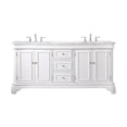 thumbnail image 3 of Elegant Lighting Vf52072d Kameron 72" Free Standing Double Basin Vanity Set - White, 3 of 8
