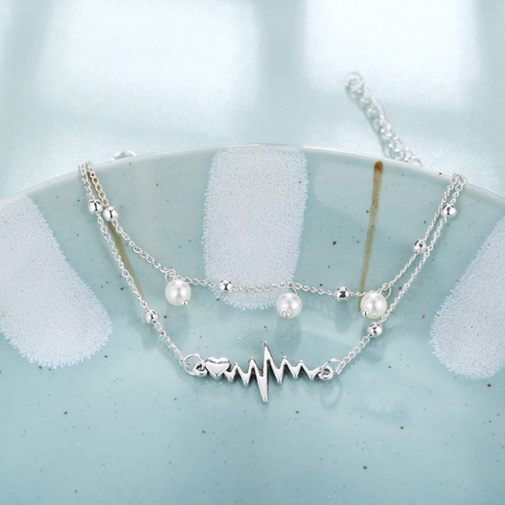 heartbeat ankle bracelet