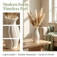 thumbnail image 2 of Unique Bargains Geometric Unbreakable Plastic Flower Vase White 3.7"L x 3.7"W x 5"H, 2 of 5
