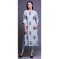 thumbnail image 3 of Bimba Kurta à Manches 3/4 Imprimée Kurti Droite Vêtements d'Été pour Femmes, 3 of 6