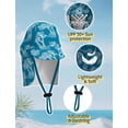 thumbnail image 3 of weVSwe Toddler Boy Swimsuit with Hat, 0-3 Years, UPF 50+ Sun Protection, Back Zipper, Beautiful Design, 3 of 7