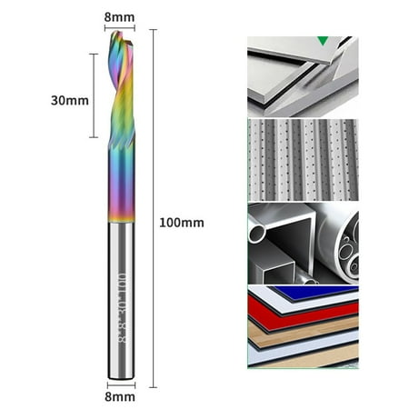 

Colorful Single-edge Aluminum Milling Cutter Aluminum Alloy Punching Step Drill