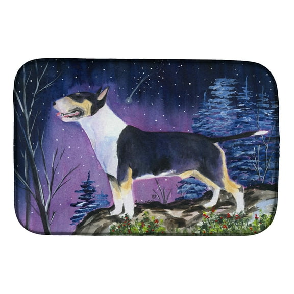 Bull Terrier Dish Drying Mat