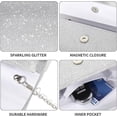 thumbnail image 3 of ZHUYING Evening Bag Clutch Purses for Women Ladies Sparkling Party Handbag Wedding Bag, 3 of 6