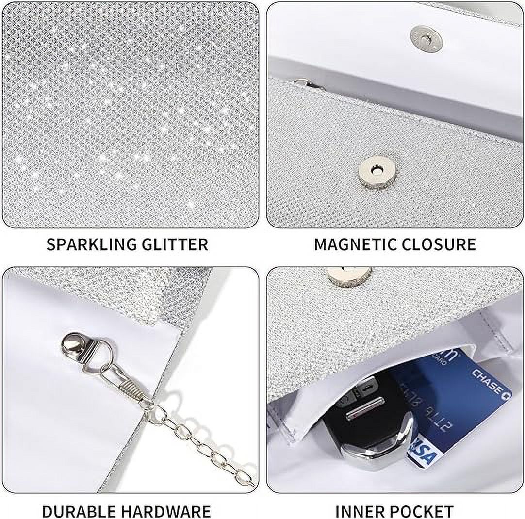 Zhuying Sparkly Evening Clutch Purse photo 3
