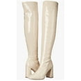 thumbnail image 2 of Sam Edelman Cosette Chai Squared Toe Block Heel Over the Knee Fashion Boots (CHAI, 6.5), 2 of 5