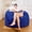 Blue, variant on MIERES Large Round Lazy Bean Bag Sofa, Comfortable Padded Lounge Chair with Washable Zipper Slipcover, Oversized Relax Seat for Indoor Use