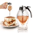 thumbnail image 4 of Distributeur de Miel Sans Goutte en Verre avec Support Pot à Miel en Verre Transparent avec Trempette Distributeur de Sirop d'Érable 8 Oz Pot à Miel avec Support -GSL, 4 of 5