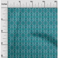 thumbnail image 1 of oneOone Cotton Poplin Fabric Geometric & Paisley Block Printed Fabric 1 Yard 56 Inch Wide, 1 of 4