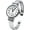 Silver, variant on Collections Japanese Quartz Women's Easy to Read Round 31mm Case Metal Cuff Bangle Watch
