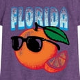 thumbnail image 3 of Instant Message - Florida, The Sunshine State Orange - Toddler & Youth Girls Short Sleeve Graphic T-Shirt, 3 of 6